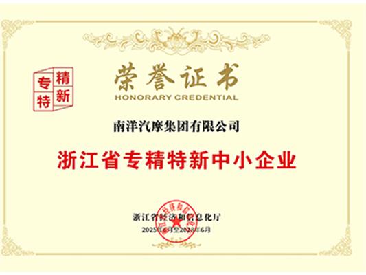 浙江省专精特新中小企业